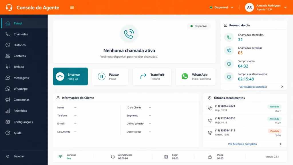 agent console redesign